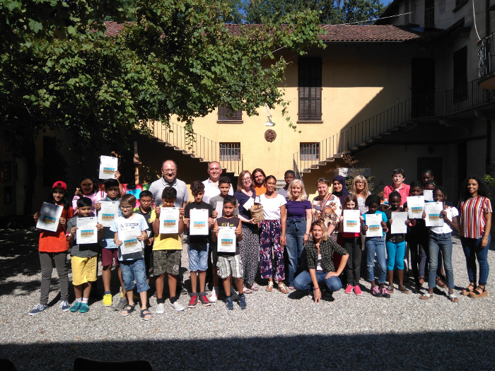 Visita alla Marazza dei bambini impegnati nel progetto "Compiti delle vacanze"