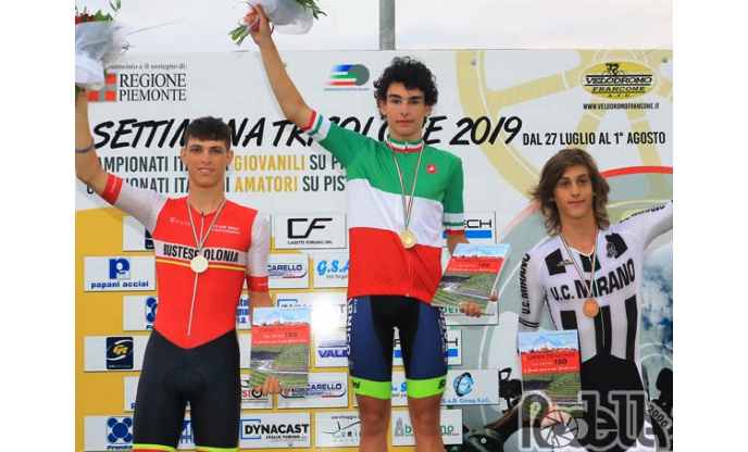 Oioli secondo ai Tricolori in pista