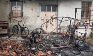 Incendio tettoia Gattico