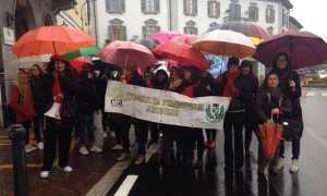 La partenza della camminata