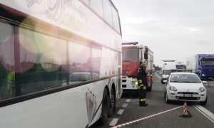 Vigili del fuoco pullman avaria