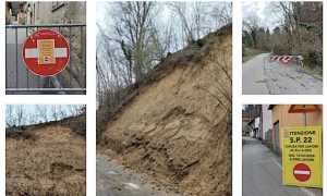 cavaglio smottamento foto