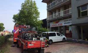 dormelletto fiamme cabina elettrica