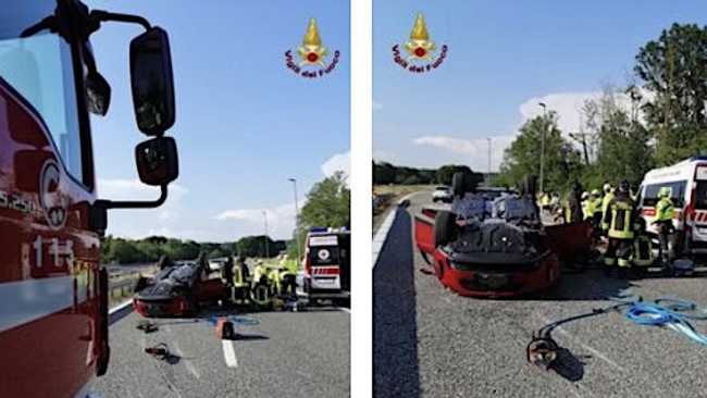 gattico incidente autostrada