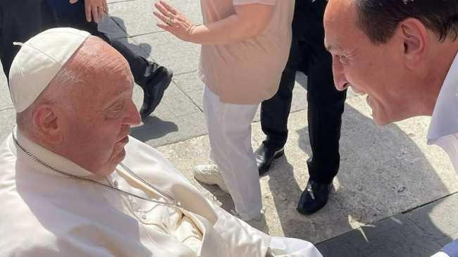 papa francesco alberto cirio