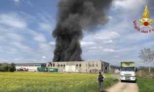 romagnano incendio 1