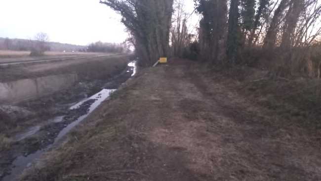 sizzano lavori ciclabile foto