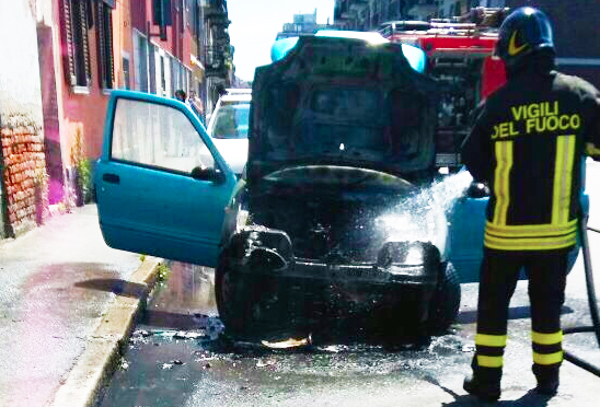 auto fuoco novara 17 mag