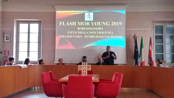 borgo flash mob violenza