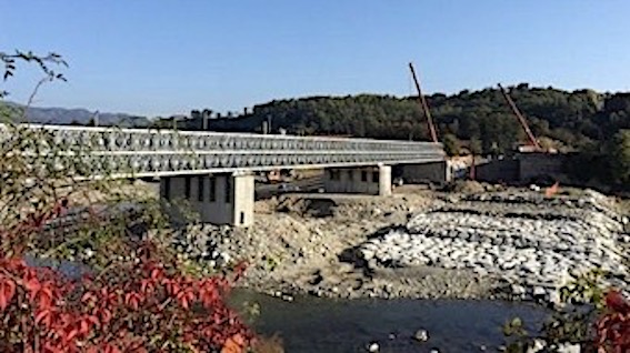 romagnano ponte provvisorio foto