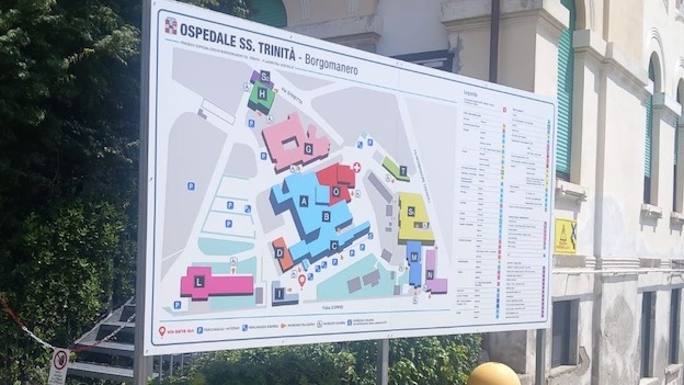 ospedale piantina